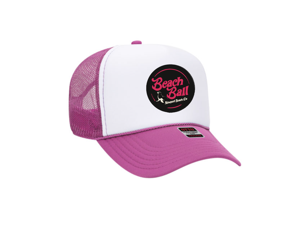Hot Pink Baby Seal Trucker Hat