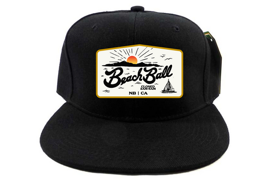 Black Catalina Snapback Hat