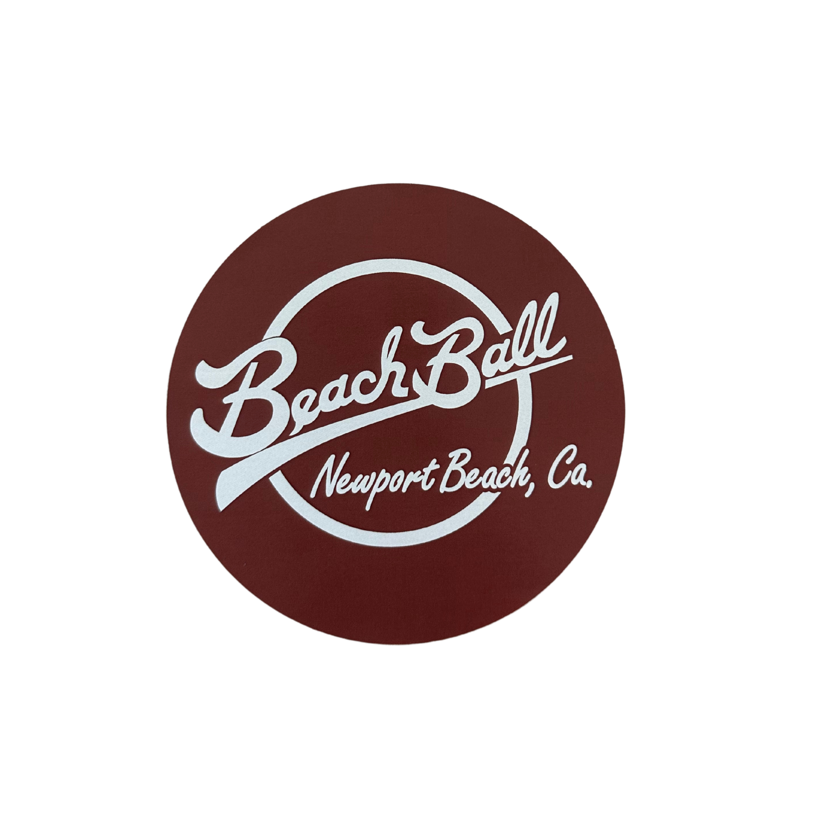 Maroon Sticker – Beach Ball