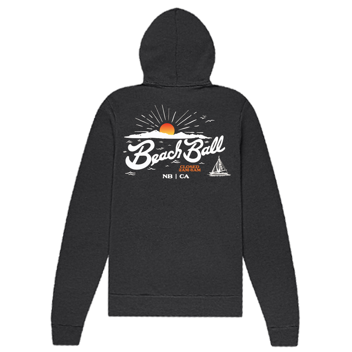 Charcoal Catalina Zip-Up Hoodie